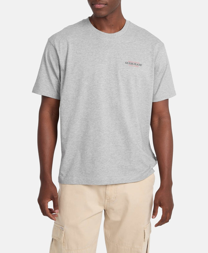 Guess Jeans szürke férfi póló minimalista logó