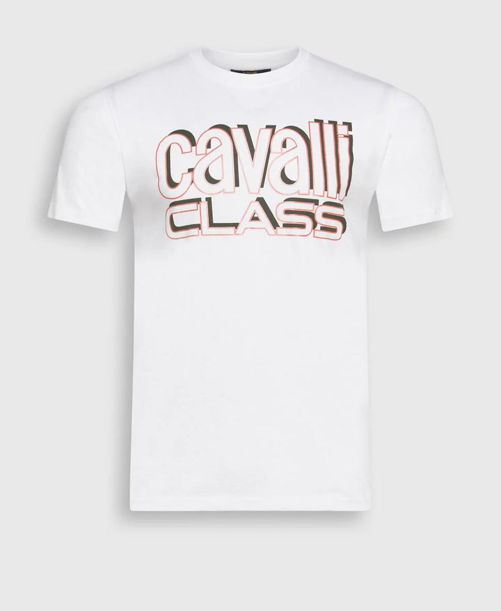 Cavalli Class férfi fehér póló