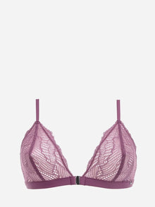 Calvin Klein Women's Lace Triangle Bra – Purple