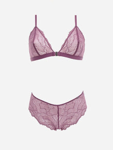 Calvin Klein Women's Lace Triangle Bra – Purple