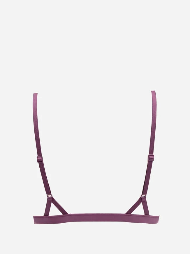 Calvin Klein Women's Lace Triangle Bra – Purple