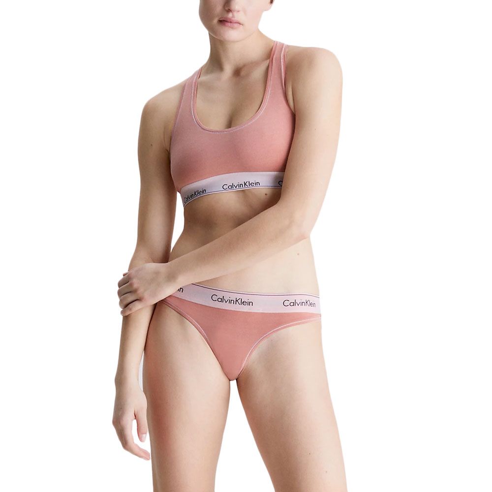 Calvin Klein Női Logós Tanga Bugyi – Rózsaszín