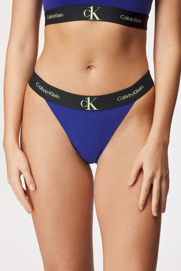 Calvin Klein Női High Leg Tanga – Sötétkék