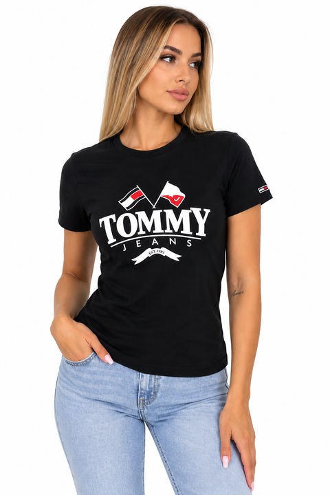 Tommy Jeans Women's Short-Sleeve T-Shirt – Black