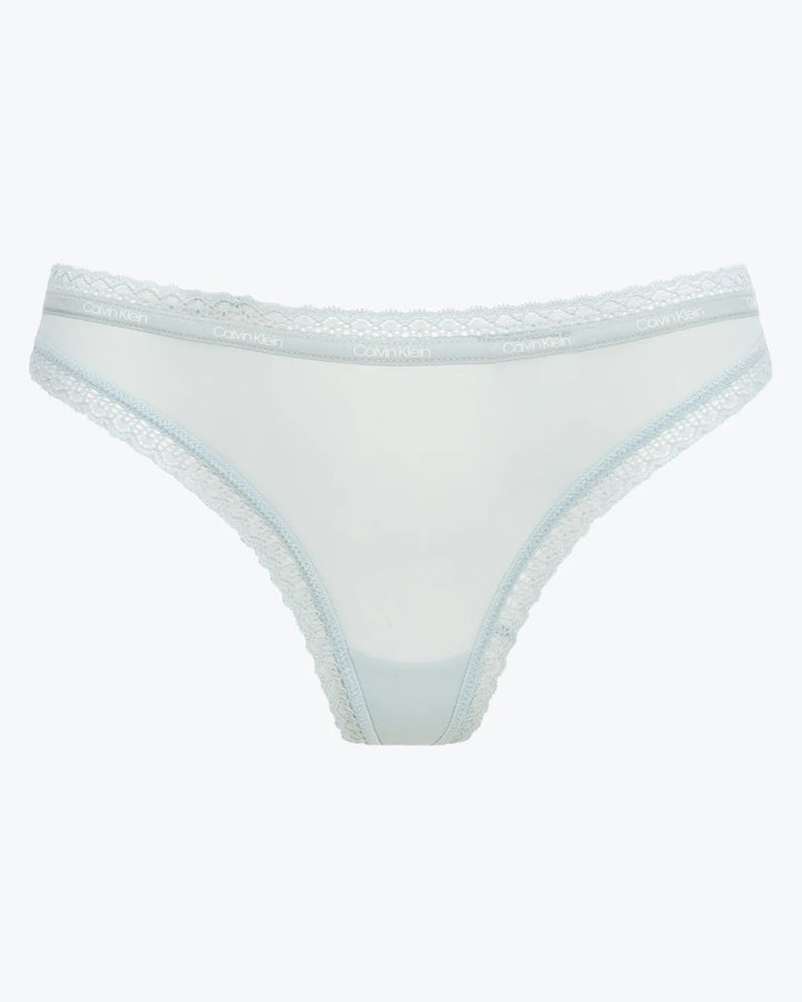 Calvin Klein Női Csipkeszegélyes Tanga – Világos Mentazöld