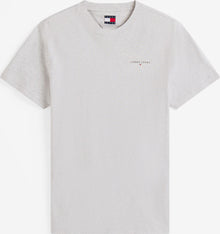 Tommy Jeans szürke férfi póló minimalista logóval