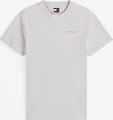 Tommy Jeans szürke férfi póló minimalista logóval
