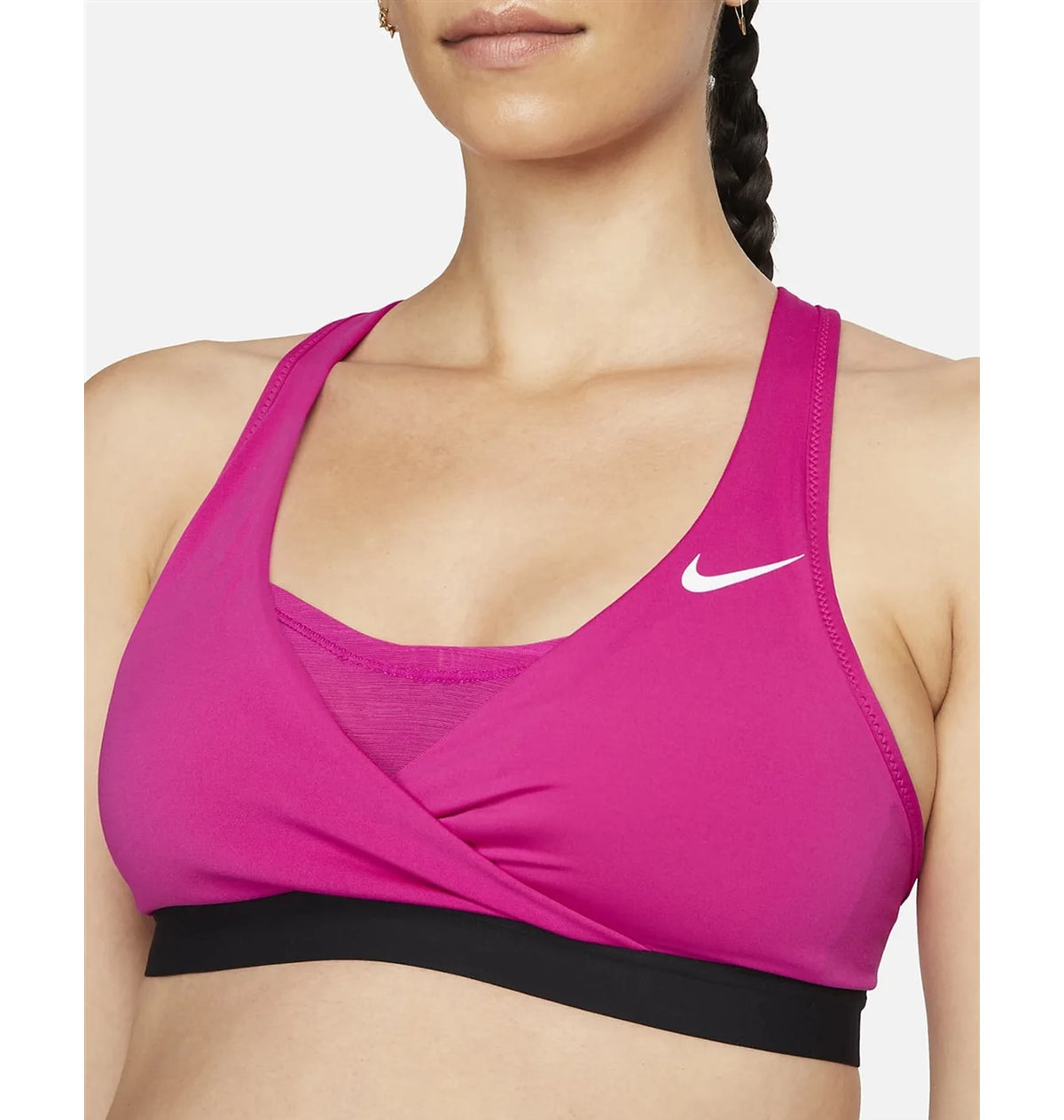 Nike Női Közepes Tartású Párnázott Sportmelltartó – Rózsaszín