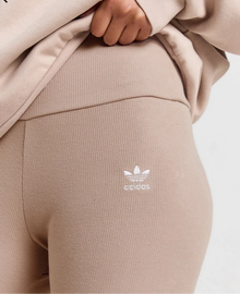Adidas női leggings bézs – magas derekú bordázott leggings