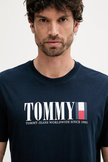 Tommy Jeans sötétkék Póló Tommy Jeans