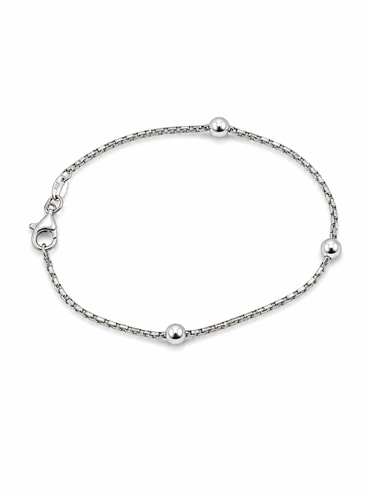 Elegancia Gyöngyei 925 Ezüst Női Karkötő 20,3 cm – Letisztult Elegancia