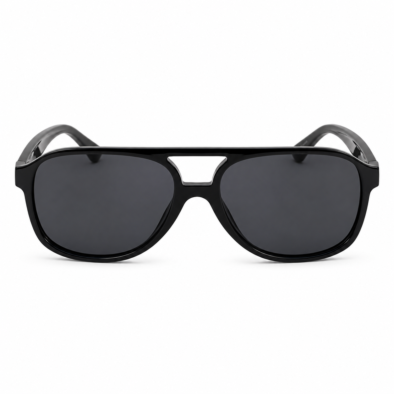 Fekete pilot stílusú napszemüveg UV400 védelemmel | Modern uniszex aviator napszemüveg