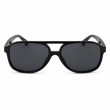Fekete pilot stílusú napszemüveg UV400 védelemmel | Modern uniszex aviator napszemüveg