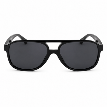 Fekete pilot stílusú napszemüveg UV400 védelemmel | Modern uniszex aviator napszemüveg