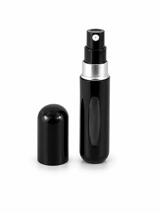Utazó parfüm porlasztó fekete – újratölthető mini parfüm - 5 ml
