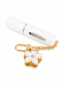 virág díszes mini utazó spray Fehér  - 5 ml