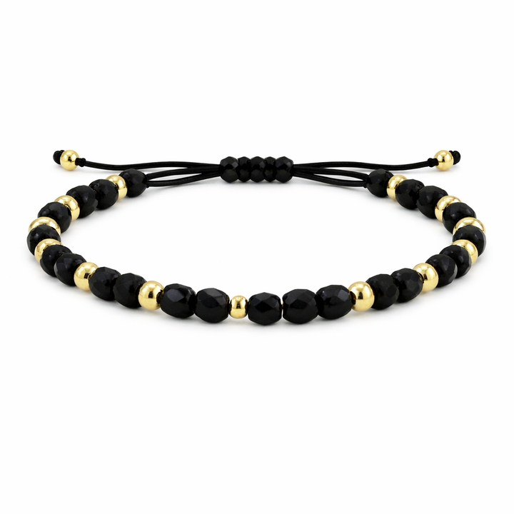 Fekete–arany minimal karkötő GoldBrands