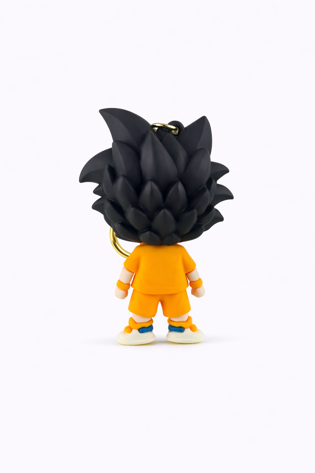 Anime stílusú harcos kulcstartó – fekete hajú figura GoldBrands