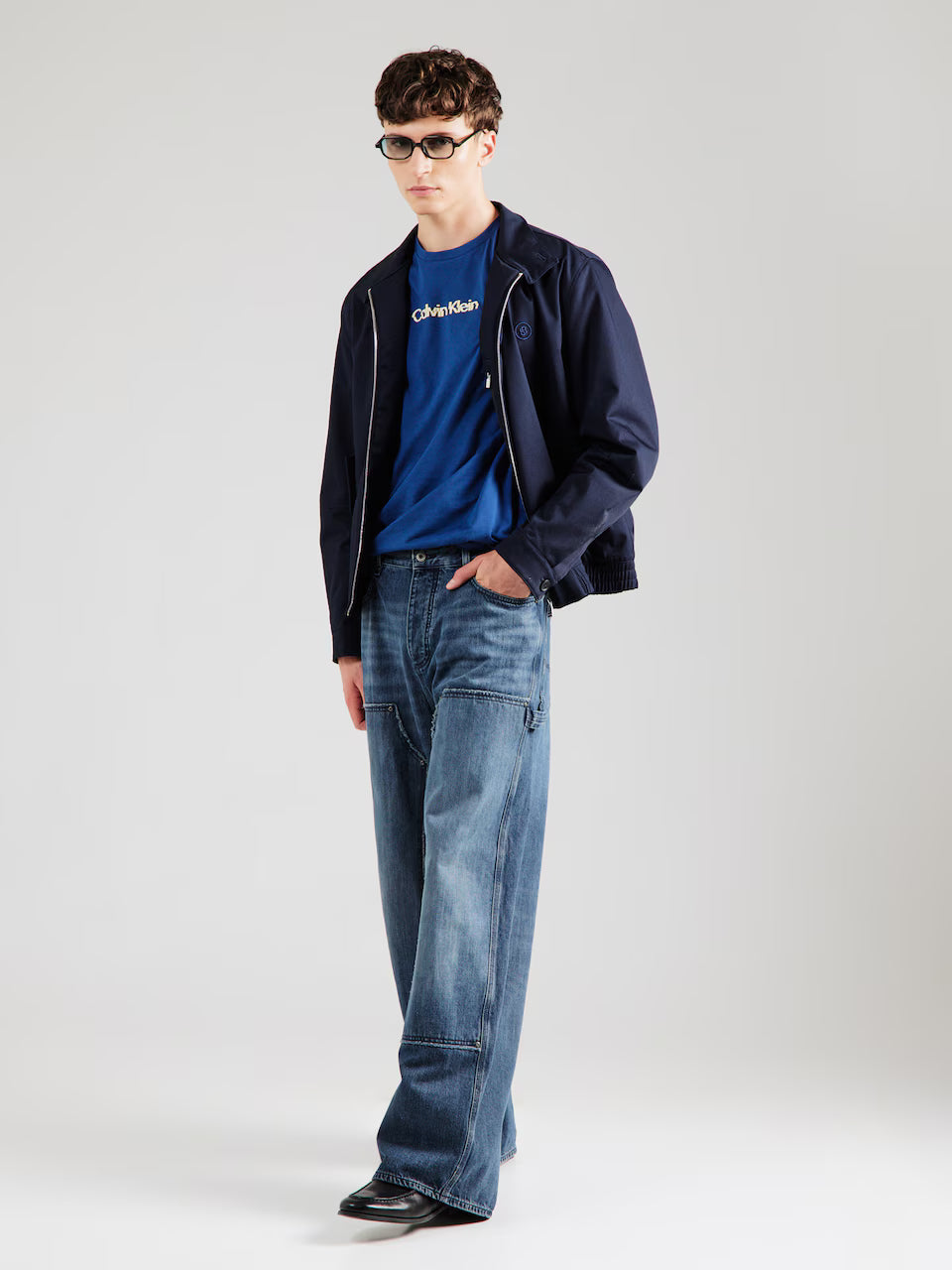 Calvin Klein logós kék férfi póló