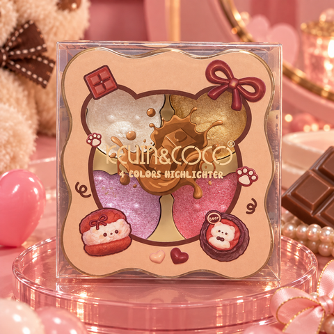Kevin&Coco 4-Color Highlighter Palette – 4 Colors