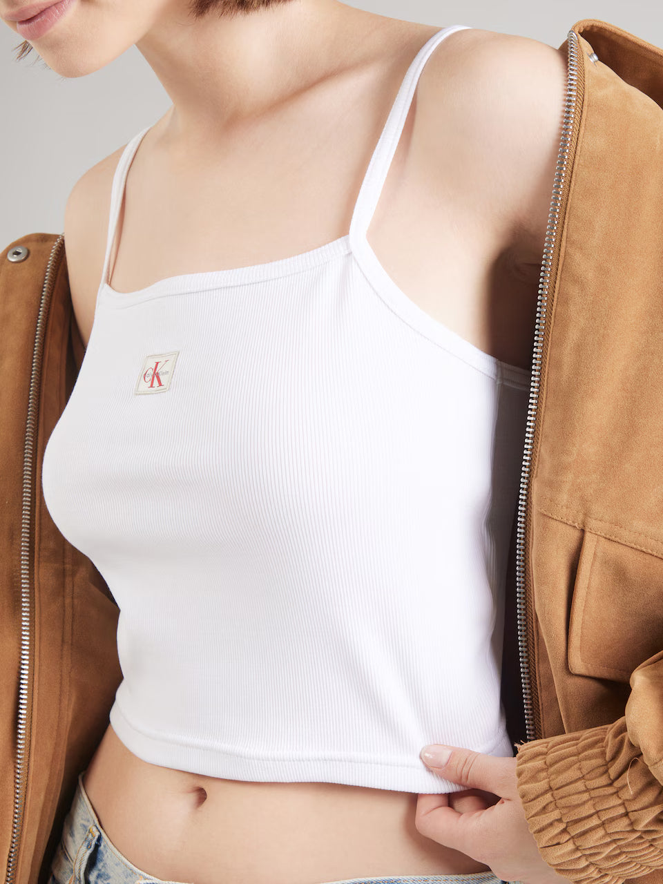 Calvin Klein  crop felső Calvin Klein