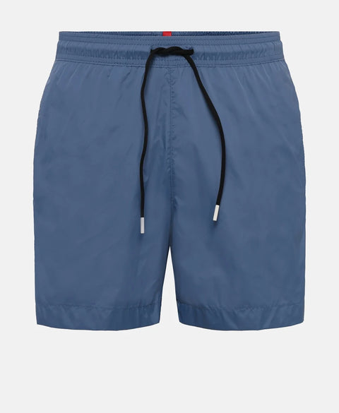 HUGO men’s blue swim shorts with a drawstring waist – lightweight summer wear