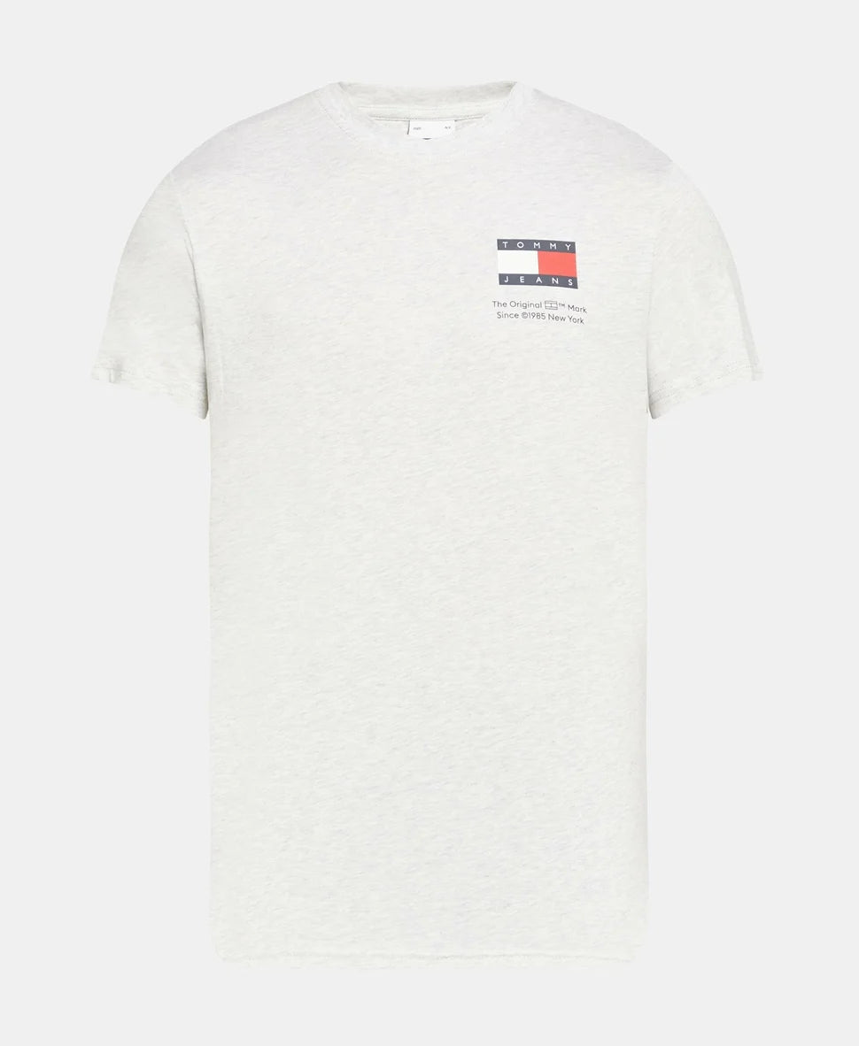 Tommy Jeans regular fit férfi póló ezüstszürke színben