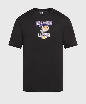 New Era Los Angeles Lakers fekete férfi póló