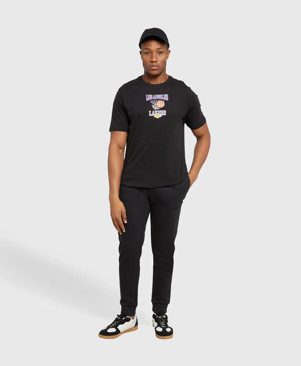 New Era Los Angeles Lakers fekete férfi póló
