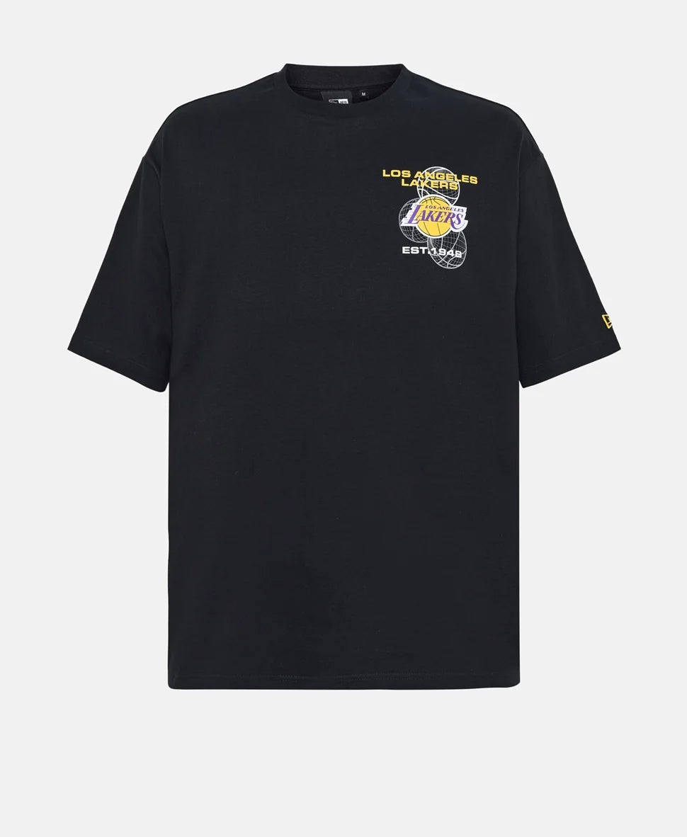 New Era Los Angeles Lakers fekete férfi póló