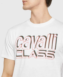 Cavalli Class férfi fehér póló