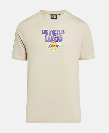 New Era Los Angeles Lakers  férfi póló közepes logóval