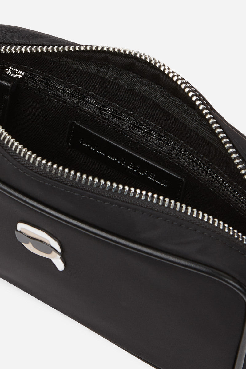 Karl Lagerfeld fekete női crossbody táska Karl Ikon logóval