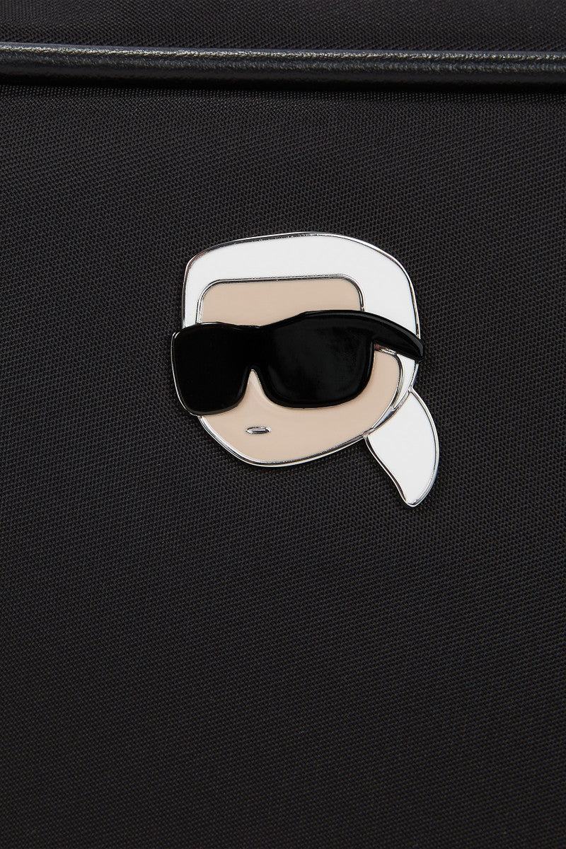 Karl Lagerfeld fekete női crossbody táska Karl Ikon logóval