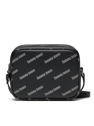 Tommy Jeans fekete női crossbody táska logómintás dizájnnal