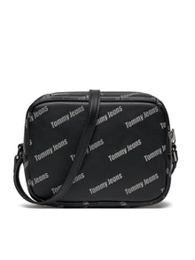 Tommy Jeans fekete női crossbody táska logómintás dizájnnal